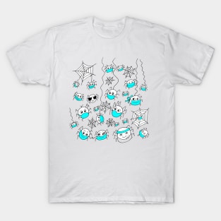 Spiders Wearing Face Masks T-Shirt